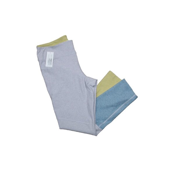 NWT Outdoor Voices 7/8 Dipped Leggings Cloud Sunflower Bluegrass Womens XL - Picture 6 of 6